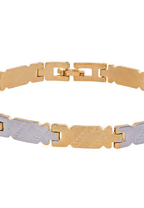 Golden Polished Men Bracelet