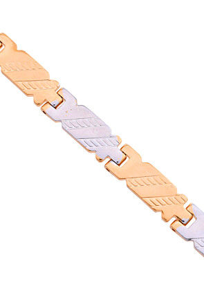 Golden Polished Men Bracelet