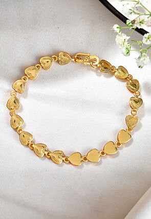 Golden Polished Men Bracelet