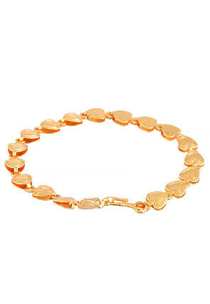 Golden Polished Men Bracelet