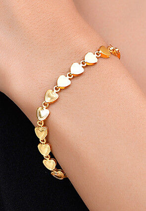 Golden Polished Men Bracelet