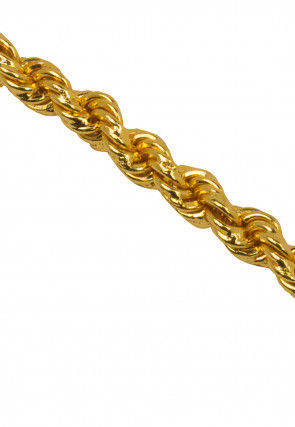 Golden Polished Men Bracelet