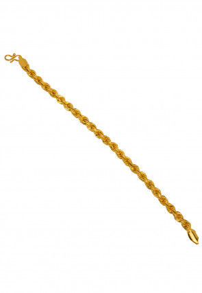 Golden Polished Men Bracelet