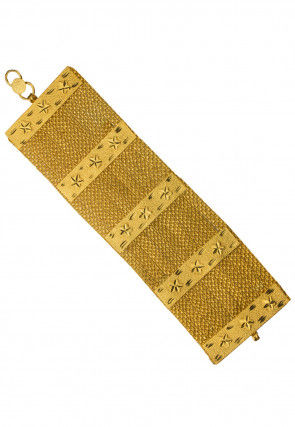 Golden Polished Men Bracelet