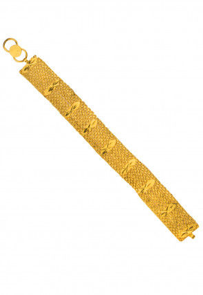 Golden Polished Men Bracelet