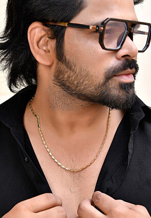 Golden Polished Men Neck Chain