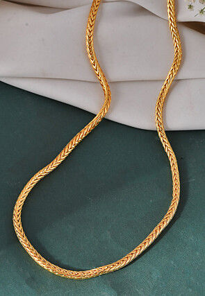 Golden Polished Men Neck Chain