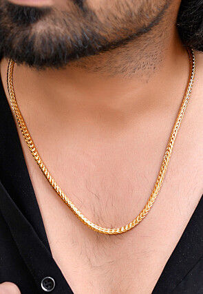Golden Polished Men Neck Chain