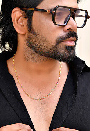 Golden Polished Men Neck Chain