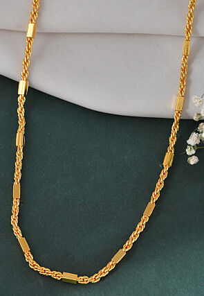 Golden Polished Men Neck Chain