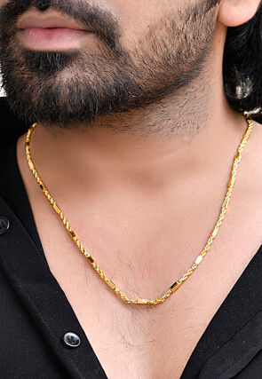 Golden Polished Men Neck Chain
