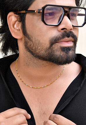 Golden Polished Men Neck Chain