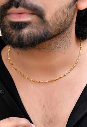 Golden Polished Men Neck Chain
