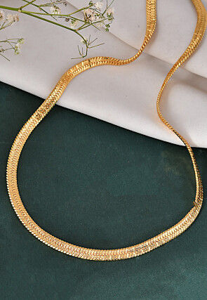 Golden Polished Men Neck Chain