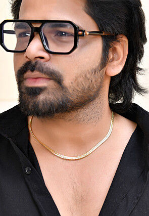 Golden Polished Men Neck Chain