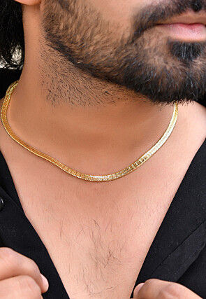 Golden Polished Men Neck Chain