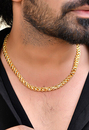Golden Polished Men Neck Chain
