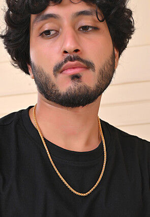 Golden Polished Men Neck Chain