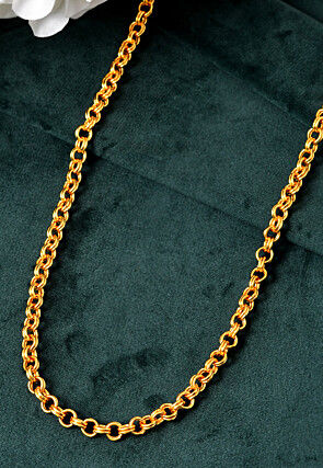 Golden Polished Men Neck Chain