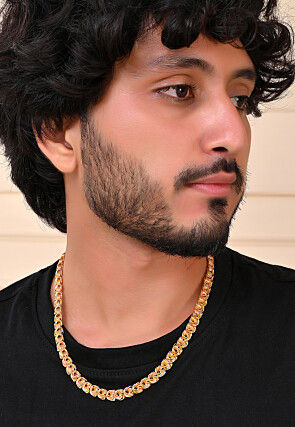 Golden Polished Men Neck Chain