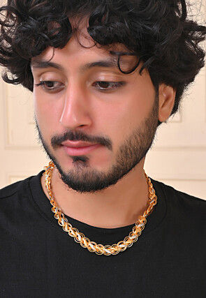 Golden Polished Men Neck Chain