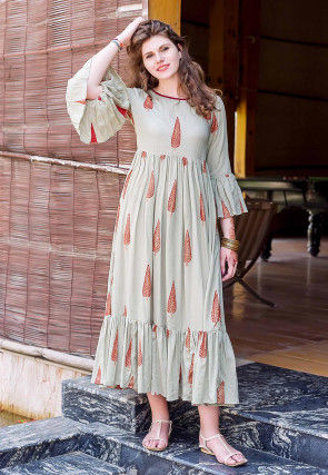 indo western midi dress