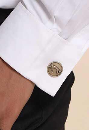 Golfer Metallic Cufflink Pair