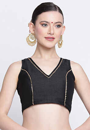 Buy Embroidered Net Blouse in Black Online : UGX794 - Utsav Fashion