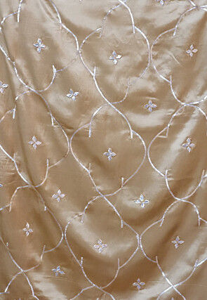 Gota Embellished Satin Silk dupatta in Beige