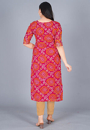 Gota Embroidered Pure Chinon Crepe Pakistani Suit in Fuschia