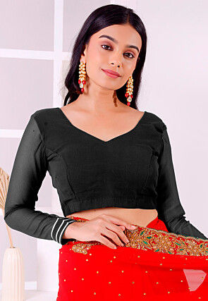 Black designer blouse online online