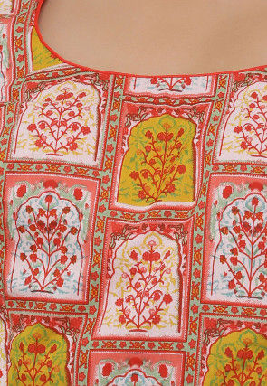 Hand Block Printed Cotton Blouse in Multicolor