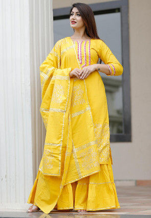 yellow salwar kameez latest designs