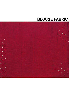 Hand Embroidered Art Silk Saree in Navy Blue