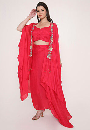 Chiffon Dress: Expolre Indian Chiffon Fabric Dresses | Utsav Fashion