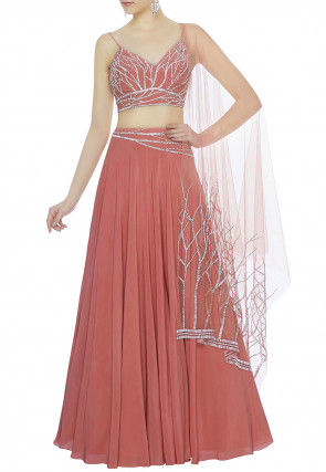 Shop the Latest Indian Readymade Lehenga Choli Designs Online at Zeel  Clothing | Fabric: Crepe