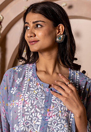 Hand Embroidered Earrings