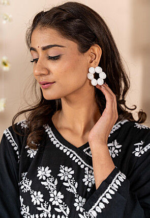 Hand Embroidered Earrings
