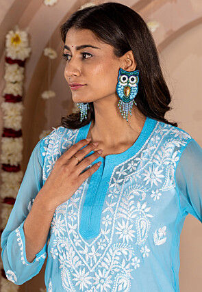 Hand Embroidered Earrings