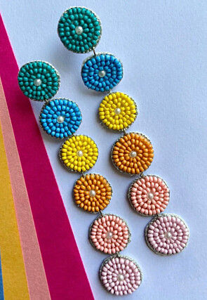 Hand Embroidered Earrings