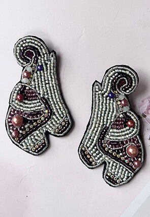 Hand Embroidered Earrings