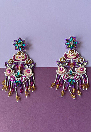 Hand Embroidered Earrings