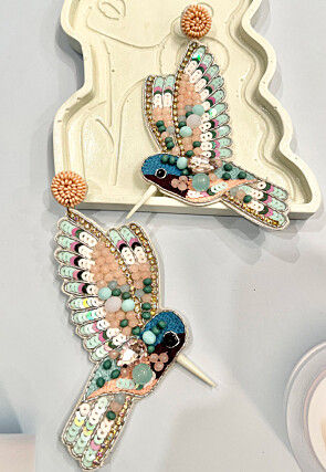 Hand Embroidered Earrings