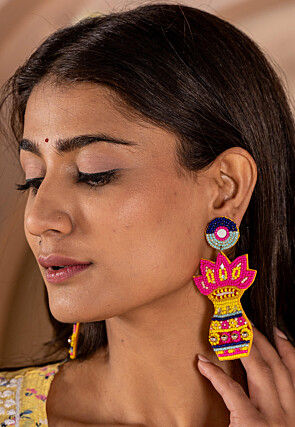 Hand Embroidered Earrings