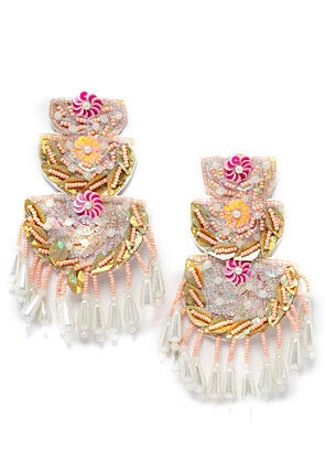 Hand Embroidered Earrings