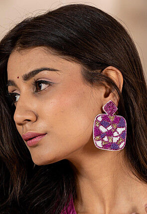 Hand Embroidered Earrings