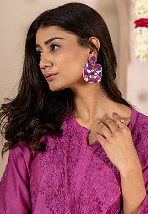 Hand Embroidered Earrings