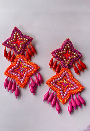 Hand Embroidered Earrings