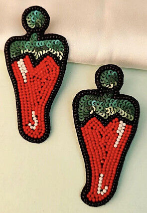 Hand Embroidered Earrings