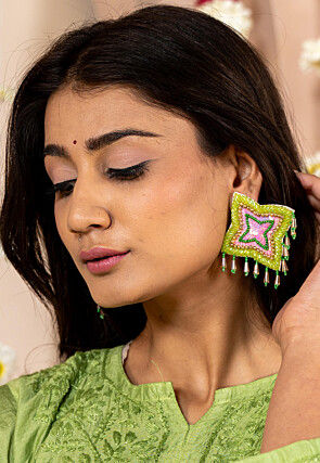 Hand Embroidered Earrings